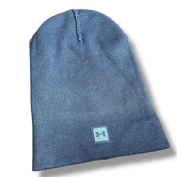 Under Armour UA Truckstop Beanie Knit Cap Ribbed Cuff Skull Hat 1356707 Gear - Picture 6 of 12